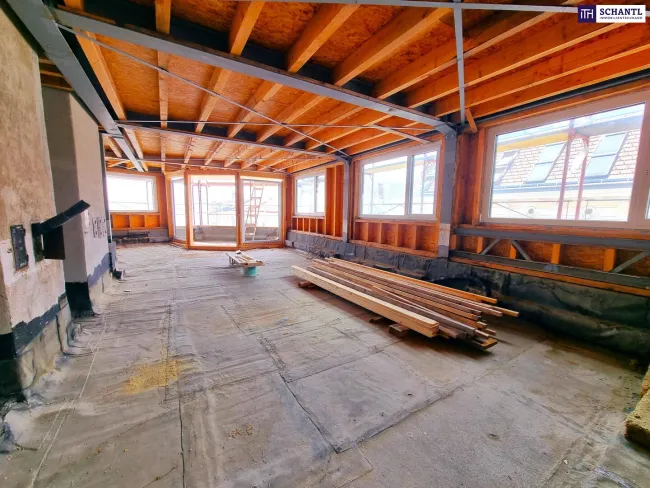 MUST HAVE! Traumhafte Eck-Wohnung im Dachgeschoss - Neuer Preis! TOP-Erstbezug in 1040 Wien + Ideale Raumaufteilung + Beste Infrastruktur! Jetzt zugreifen! - Bild