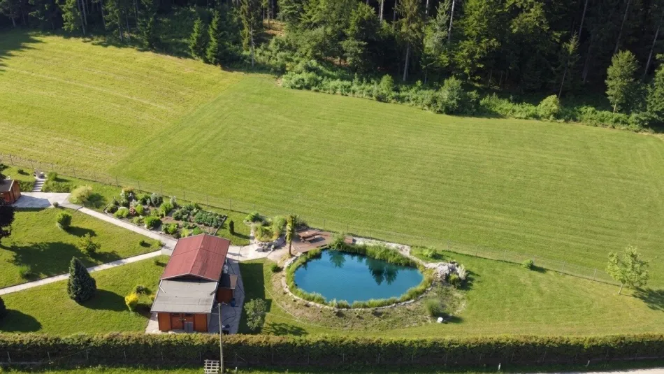 Naturparadies in Rosegg – Grundstück mit eigenem Teich & Hütte - Titelbild