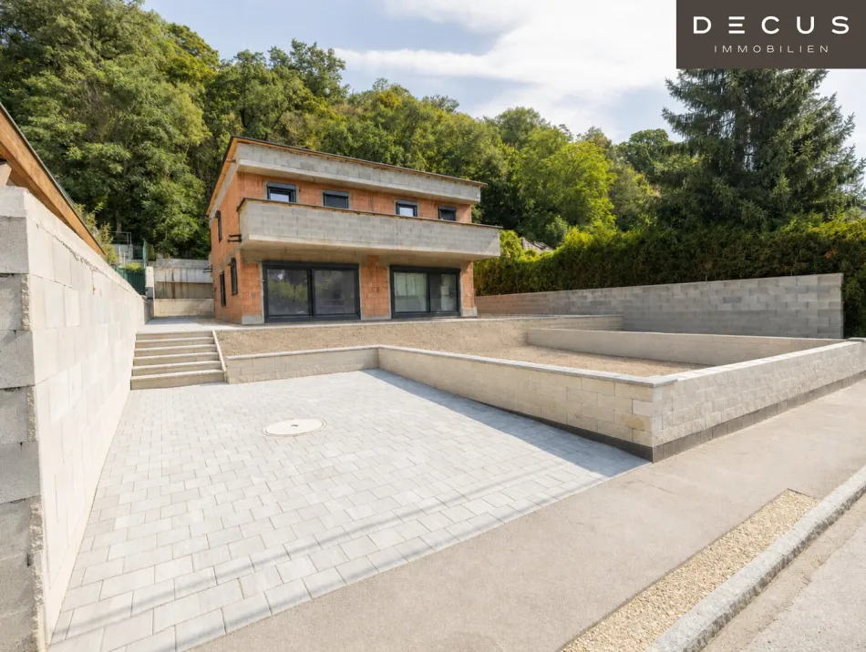 I MODERNES NEUBAU-DOPPELHAUS I GROSSZÜGIGER GARTEN I EIGENES WALDSTÜCK I KLOSTERNEUBURG I - Bild