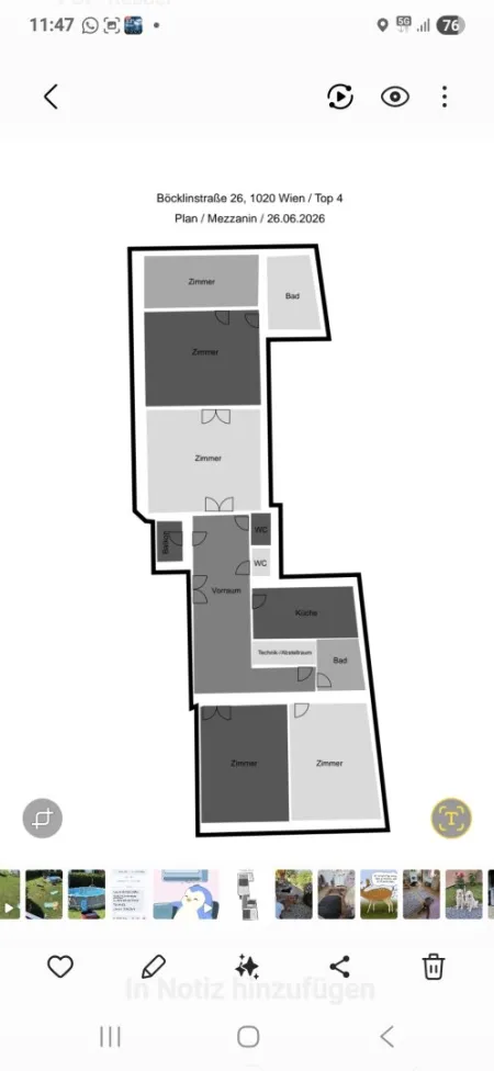 ERSTBEZUG PRATER-BÖCKLINSTRASSE-kl BALKON-5 ZIMMER ALTBAU-WOHNUNG-ERSTBEZUG - Bild