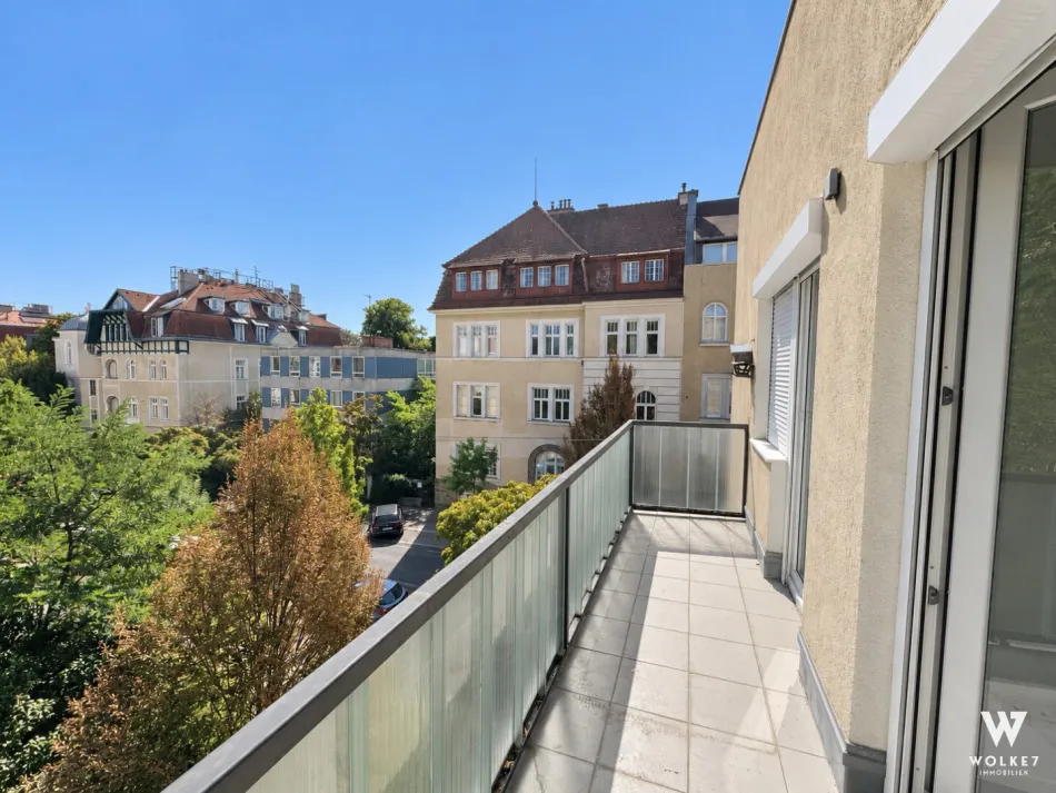 Mitten im Cottageviertel – neuwertige 3-Zimmer-Wohnung + seperate Küche mit Ostbalkon und Grünblick | Nähe Türkenschanzpark | BOKU Wien - Bild