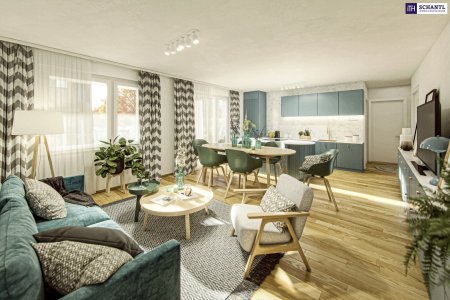 Kleine Wohnung - Große Wirkung! WOW - Gartenwohnung mit großer Terrasse und Garten! 2 Zimmer + Hochwertige Ausstattung + Ideale Infrastruktur + Garage + Ein neues Lebebsgefühl!