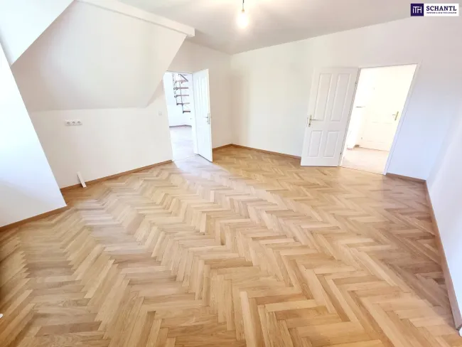 Traumhafte Grün- und Ruhelage in 1130 Wien! Fern- und Grünblick + Tolle Raumaufteilung + Historisches und saniertes Villengebäude! Einziehen und Wohlfühlen! - Bild