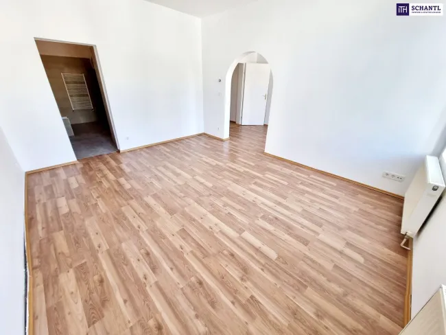 SOMMER Aktion: Nur 50% Provision! Kompakt, Charmant, Citynah, Grünblick, U-Bahn ums Eck! Gemütliche Kleinwohnung im ruhigen Hoftrakt mit Grünblick! 2 toll aufgeteilte Zimmer + Angenehme Ruhelage in 1030 Wien + Schönes Altbauhaus! - Bild