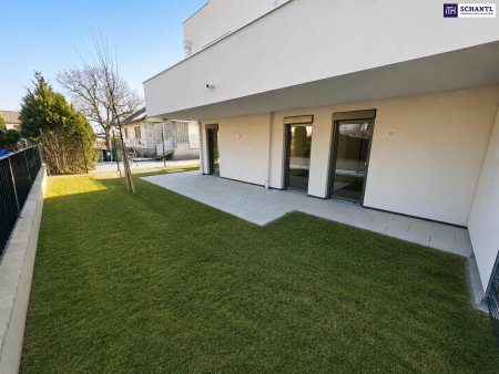 Letzte Gartenwohnung! Ihr Platz im Grünen! Klimaaktiv Bronze! Riesige Terrasse + Eigengarten + 3 Zimmer! TOP Neubauprojekt + Wärmepumpe und Solaranlage + Grün- und Ruhelage!