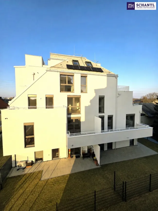 Werthaltig investieren - Nachhaltige Wohnqualität! Ideal für Anleger! TOP-Neubauprojekt im Grünen + Klimaaktiv Bronze + Wärmepumpe und Solaranlage + Ideale Raumaufteilung und Terrasse + Garage + Beste Vermietbarkeit! - Bild