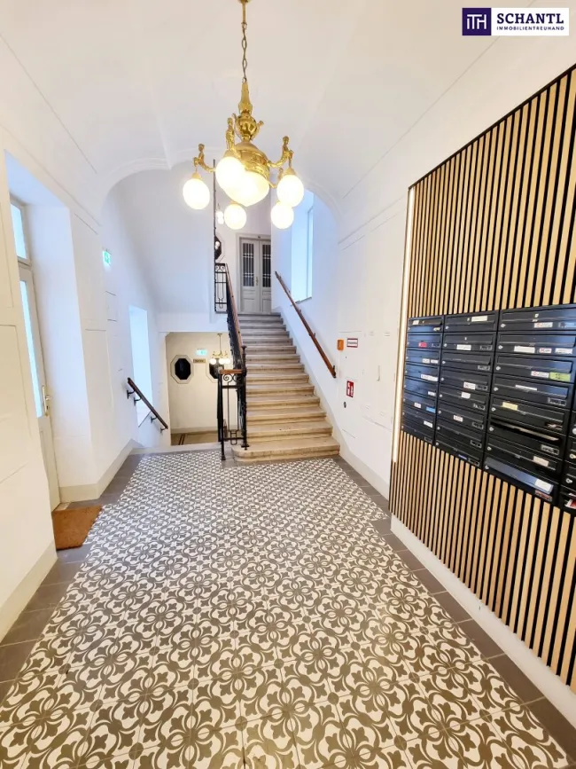 SOMMER Aktion: Nur 50% Provision! Stark Preisgesenkt - Frisch saniert! Ein MUST HAVE! Absolute Hof-Ruhelage mit Blick ins Grüne! Traumaft schönes Altbauhaus + Bestlage in 1030 Wien! Klassische Altbauwohnung! - Bild
