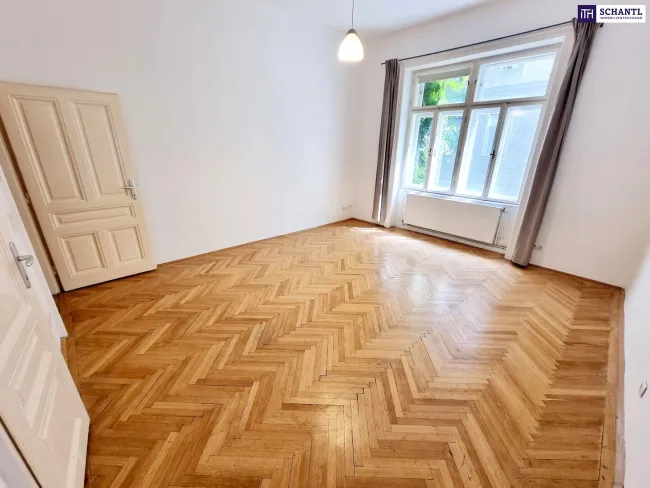 SOMMER Aktion: Nur 50% Provision! Stark Preisgesenkt - Frisch saniert! Ein MUST HAVE! Absolute Hof-Ruhelage mit Blick ins Grüne! Traumaft schönes Altbauhaus + Bestlage in 1030 Wien! Klassische Altbauwohnung! - Titelbild