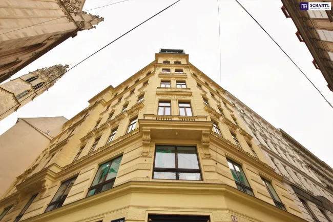 Repräsentative Luxus-Altbauwohnung in toller innerstädtischer Lage! Prächtiger Altbau an einem ruhigen Platzl in 1010 Wien! - Bild