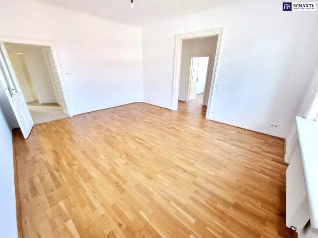 Einkaufen, Ausgehen, Einsteigen – alles vor der Tür! Ideale 3 Zimmer Altbauwohnung! U-Bahn ums Eck + Traumhaft renoviertes Altbauhaus + TOP Altbauwohnung + Optimalste Infrastruktur und Anbindung! Worauf warten Sie noch? - Bild