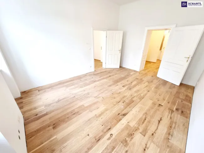 Neuer Preis! Erstbezug - Frisch sanierte Altbauwohnung! Hier will ich leben! Traumhaft saniertes Altbauhaus + Hofseitiger und riesiger Allgemeingarten + Lebensqualität + Luftwärmepumpe! Jetzt zugreifen! - Bild