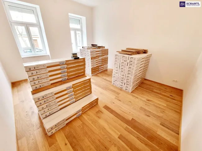 Neuer Preis! Frisch sanierte Kleinwohnung - Hier will ich leben! Traumhaft saniertes Altbauhaus + Hofseitiger und riesiger Allgemeingarten + Lebensqualität + Luftwärmepumpe! Jetzt zugreifen! - Bild