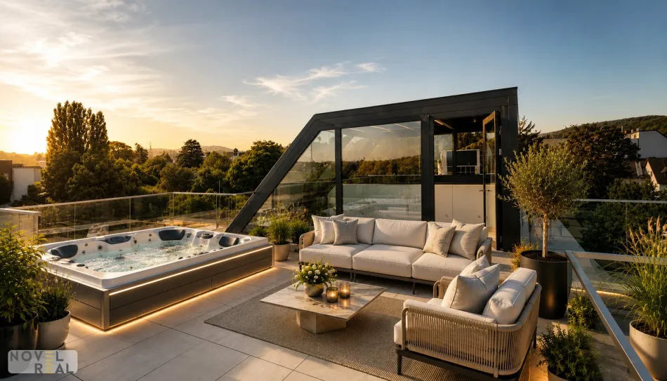 Wohnen auf höchstem Niveau: Exklusives Penthouse mit herrlicher Dachterrasse in Döbling! - Titelbild