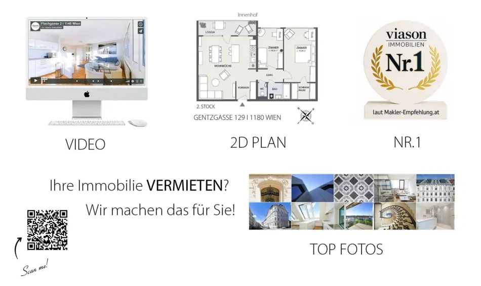 2 Zimmer I 2 Balkone I Neubau I 1 Garagenplatz in der hauseigenen Garage inkludiert - Bild