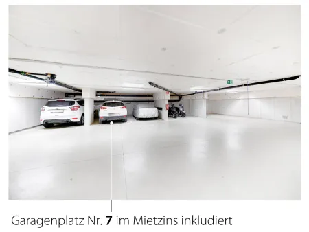 Garagenplatz Nr. 7 inkludiert