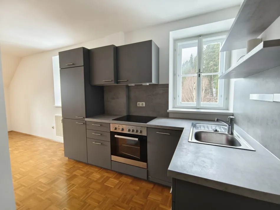 2 Zimmer Wohnung mit Küche und gratis Parkplatz - Titelbild
