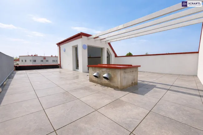 *Frühjahrsaktion* Penthouse-Feeling pur: Moderne Neubauwohnung mit großzügiger Wohnfläche, Balkon und beeindruckender Dachterrasse! - Titelbild