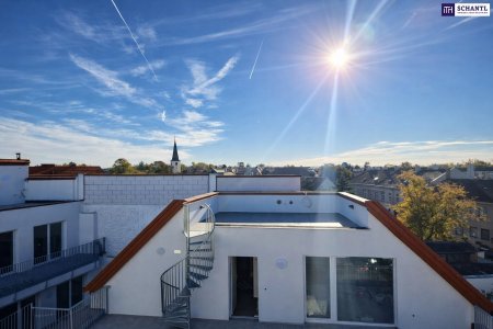 *Frühjahrsaktion* Penthouse-Feeling pur: Moderne Neubauwohnung mit großzügiger Wohnfläche, Balkon und beeindruckender Dachterrasse!