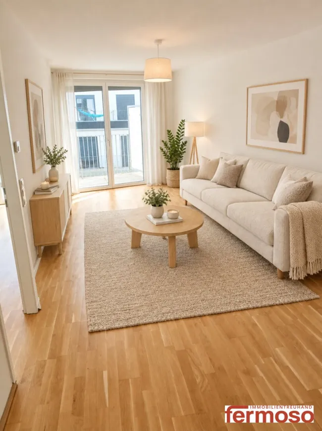 Neuwertige 2-Zi Wohnung mit Balkon und Stadtblick in 1100 Wien – Miete 999 € - Titelbild
