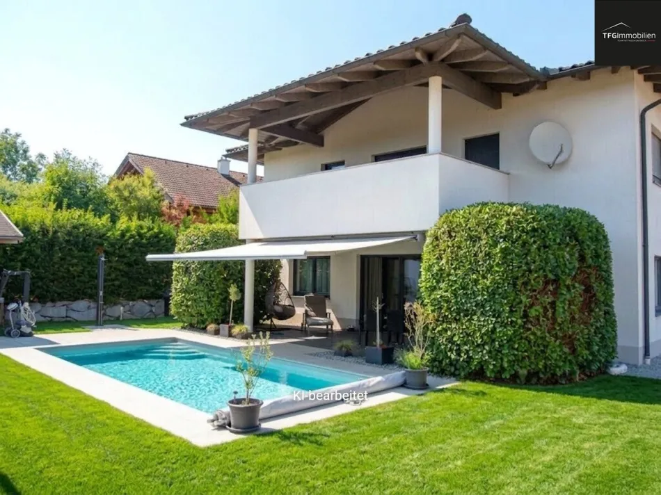 Neuwertiges Einfamilienhaus mit herrlichem Pool, top Ausstattung! - Titelbild