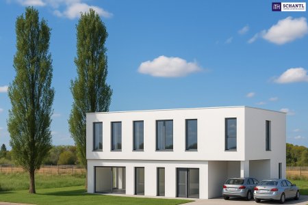 Modernes Wohnen in Massivbauweise – Einfamilienhäuser mit durchdachtem Raumkonzept in Wien-Nähe in Deutsch Wagram – freier Blick ins Grüne + unverbautes Gegenüber!