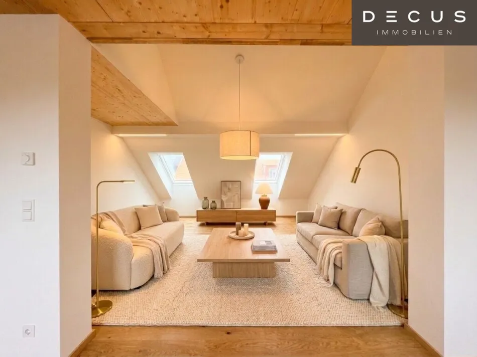 | TRAUMHAFTE DACHGESCHOSS-MAISONETTE | PENTHOUSE | ERSTBEZUG | 5 ZIMMER | LICHTDURCHFLUTET | LIFTZUGANG IN DIE 1. ETAGE | 2 FREIFLÄCHEN | TOP LAGE - Bild
