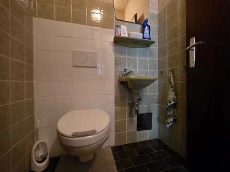 WC mit integriertem Spülkasten