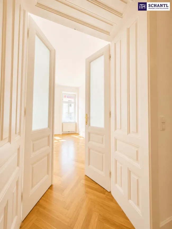 Altbau zum Verlieben – Fischgrätparkett, Stuck & Lift in wunderschönem Gründerzeithaus – Jetzt entdecken! - Bild