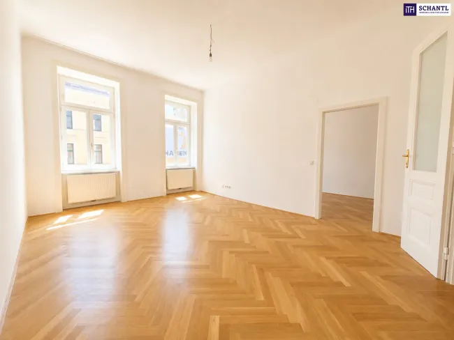 Altbau zum Verlieben – Fischgrätparkett, Stuck & Lift in wunderschönem Gründerzeithaus – Jetzt entdecken! - Titelbild