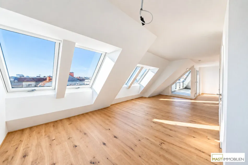 **NEU** Luxury View | Penthouse über den Dächern von Hernals | 21,80 m² Rooftop-Dachterrasse mit Weitblick! - Titelbild