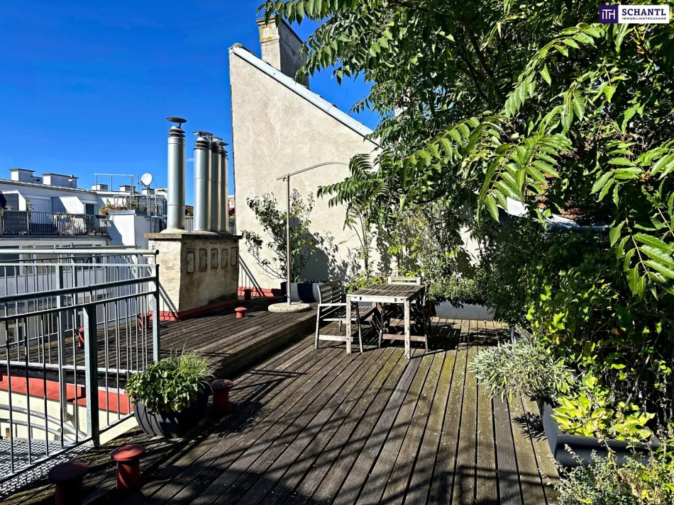 Über den Dächern Wiens – Coole DG-Maisonette mit XXL-Terrassen! U3 Nähe. - Bild