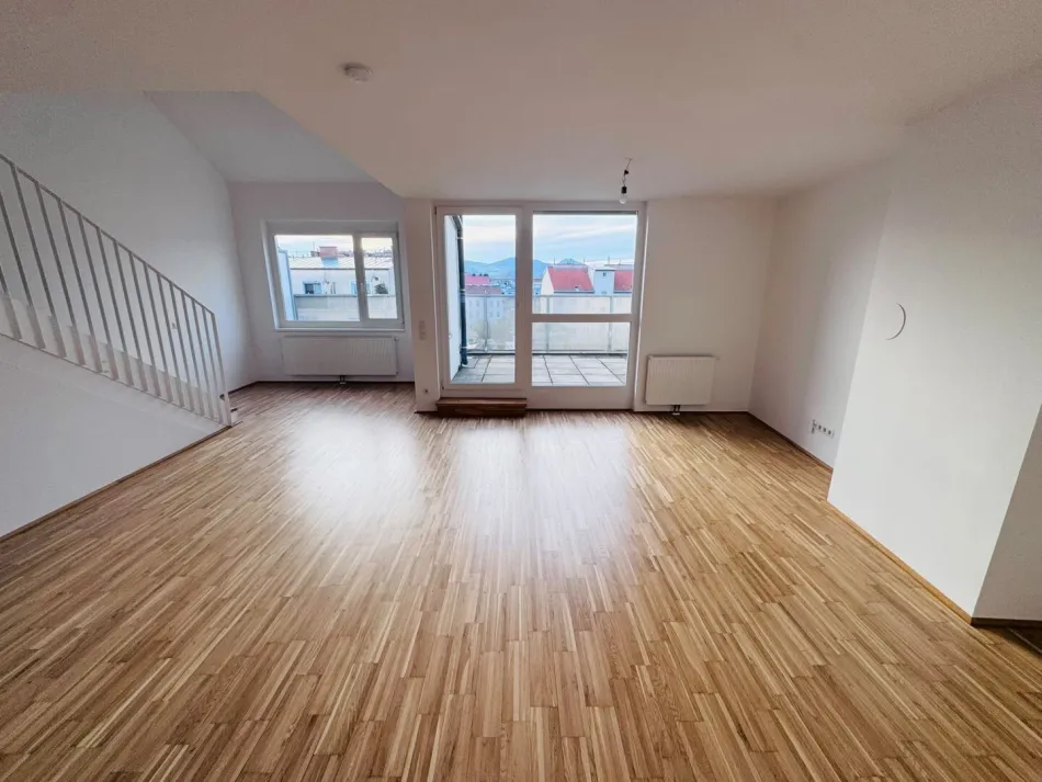 Eindrucksvolle 4-Zimmer Maisonettewohnung mit 2 Terrassen - zu mieten! - Titelbild