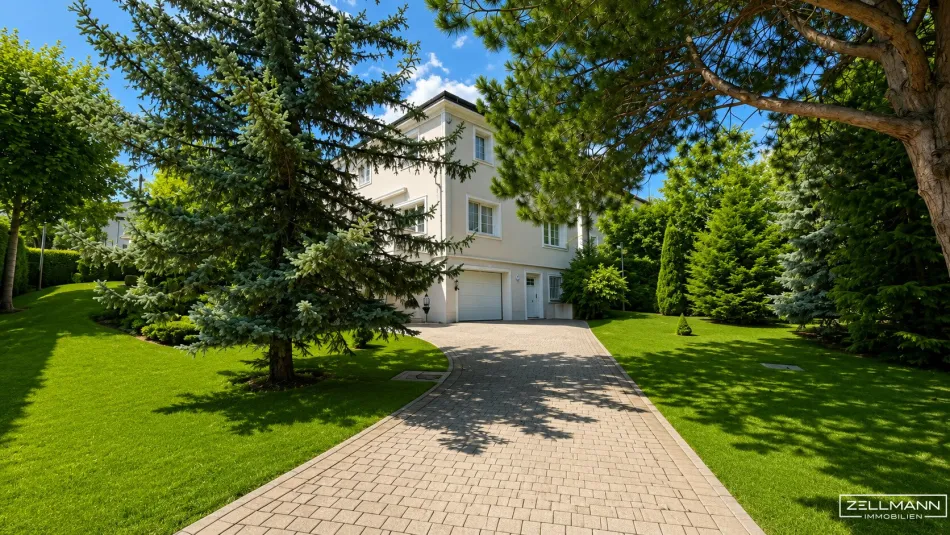 GRENZNAH ZU HIETZING | Großzügige Villa mit Lift & hochwertiger Ausstattung – ca. 340 m² Gesamtnutzfläche | ZELLMANN IMMOBILIEN - Bild