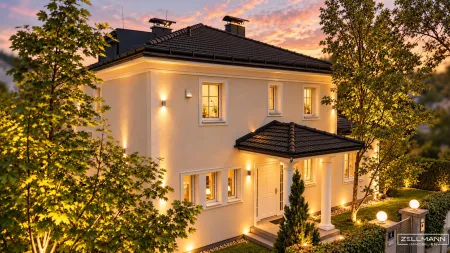 GRENZNAH ZU HIETZING | REPRÄSENTATIVE VILLA – GROSSZÜGIGES WOHNEN AUF 909 m² GRUND - ca. 340 m² WOHN/NUTZFLÄCHE | LIFT | ZELLMANN IMMOBILIEN