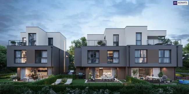 Ihr Rückzugsort in der Stadt: Exklusive Häuser mit moderner Ausstattung und Garten - EINFAMILIENHAUS oder DOPPELHAUSHÄLFTE - MIT KELLER - Bild