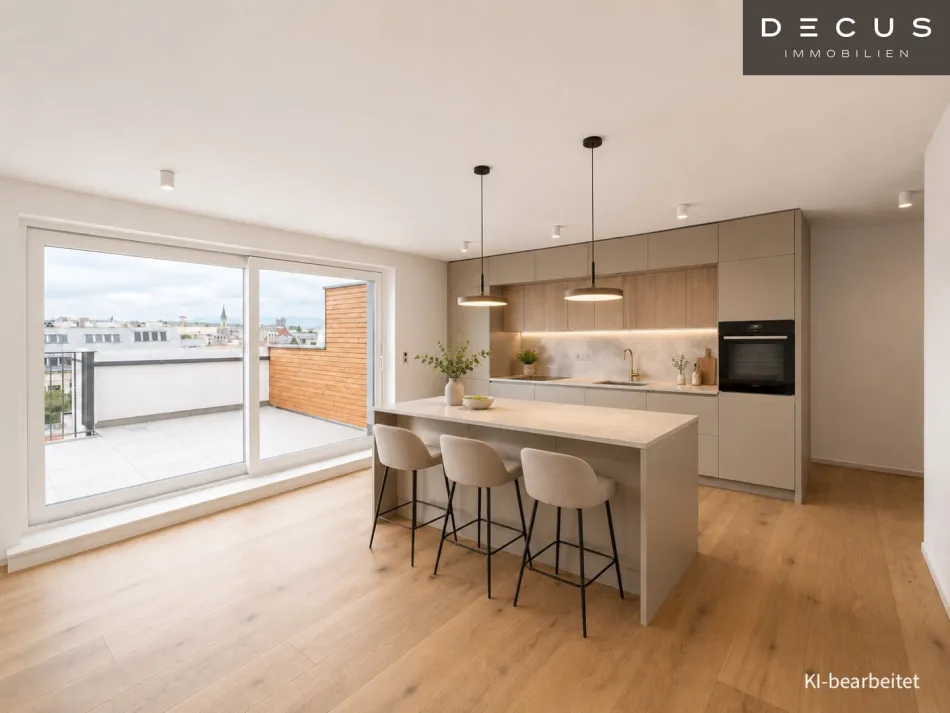 | 3 ZIMMER MAISONETTE-WOHNUNG | GROSSE TERRASSE | TRAUMHAFTER AUSBLICK | MEIDLING | - Bild