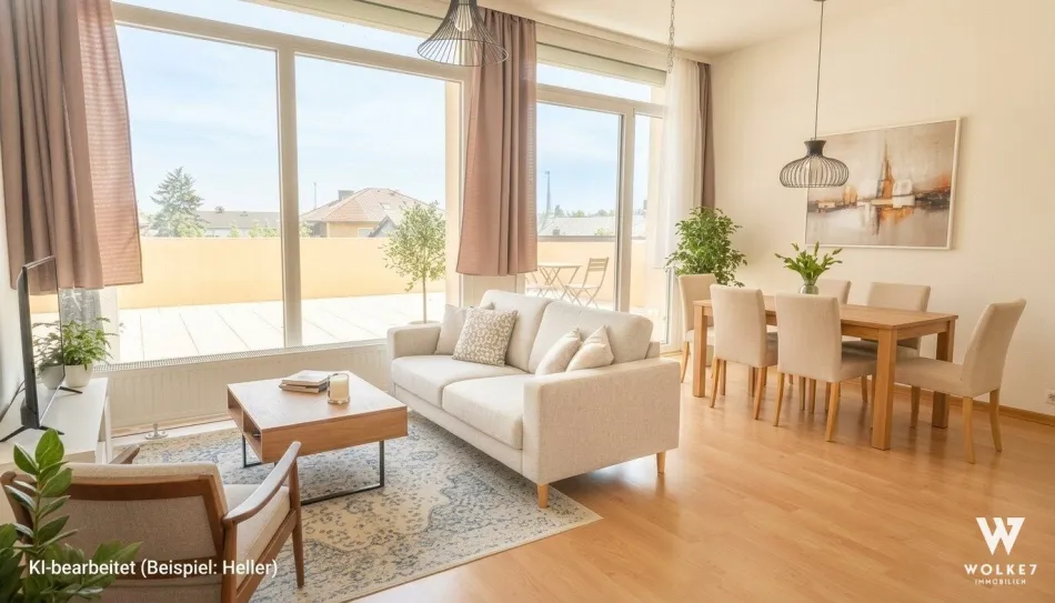 2-Zimmer-Wohnung | Terrasse ca. 45 m² | Thermisch saniertes Haus - Bild