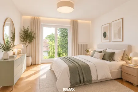 Schlafzimmer (virtuell eingerichtet)
