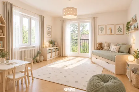 Kinderzimmer (virtuell eingerichtet)