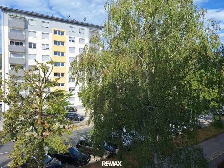 Ausblick von der Loggia nach Westen