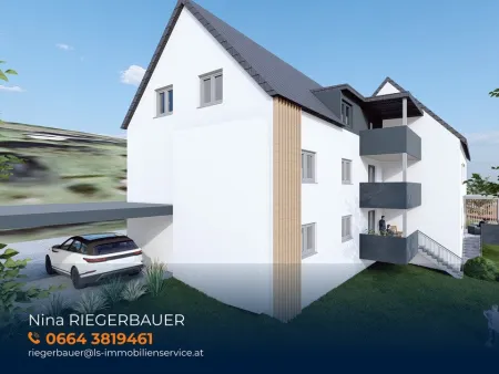Gefördertes Neubauprojekt in Pischelsdorf – hochwertige & barrierefreie Wohnungen mit Balkon/Loggia, Carport & Kellerabteil
