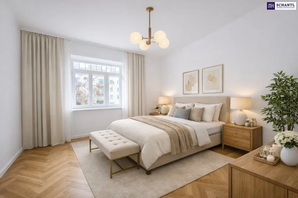 Einziehen & wohlfühlen: Hochwertig sanierter Altbau in Toplage + U3 Station Schweglerstraße + Ruhelage - Bild