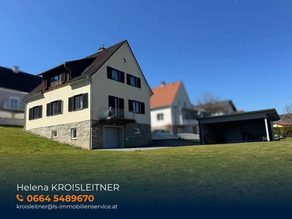 Einfamilienhaus mit zusätzlichem Baugrund direkt daneben - in Rohrbach a.d. Lafnitz - Titelbild