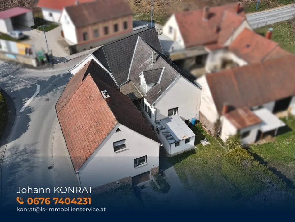 Ehemaliges Wirtshaus mit Wohnhaus, Nebengebäude und großem Grundstück in Stegersbach - Titelbild