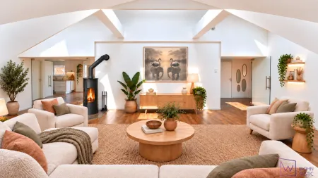 Großzügiges Wohnzimmer_virtuell möbliert