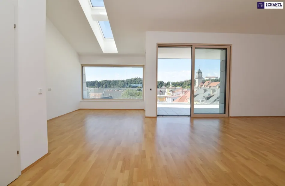 Wohnen wie ein Adler, hoch über den Dächern von Leibnitz- Exklusives Penthouse auf zwei Ebenen mit gigantischer Panoramaterrasse! - Bild