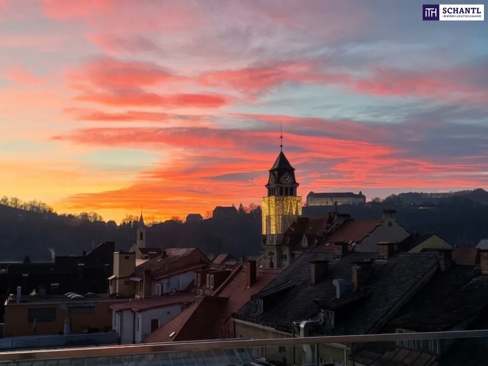 Über den Dächern von Leibnitz - Exklusives Penthouse auf zwei Ebenen mit gigantischer Panoramaterrasse und direktem Blick auf Schloss Seggau! - Bild