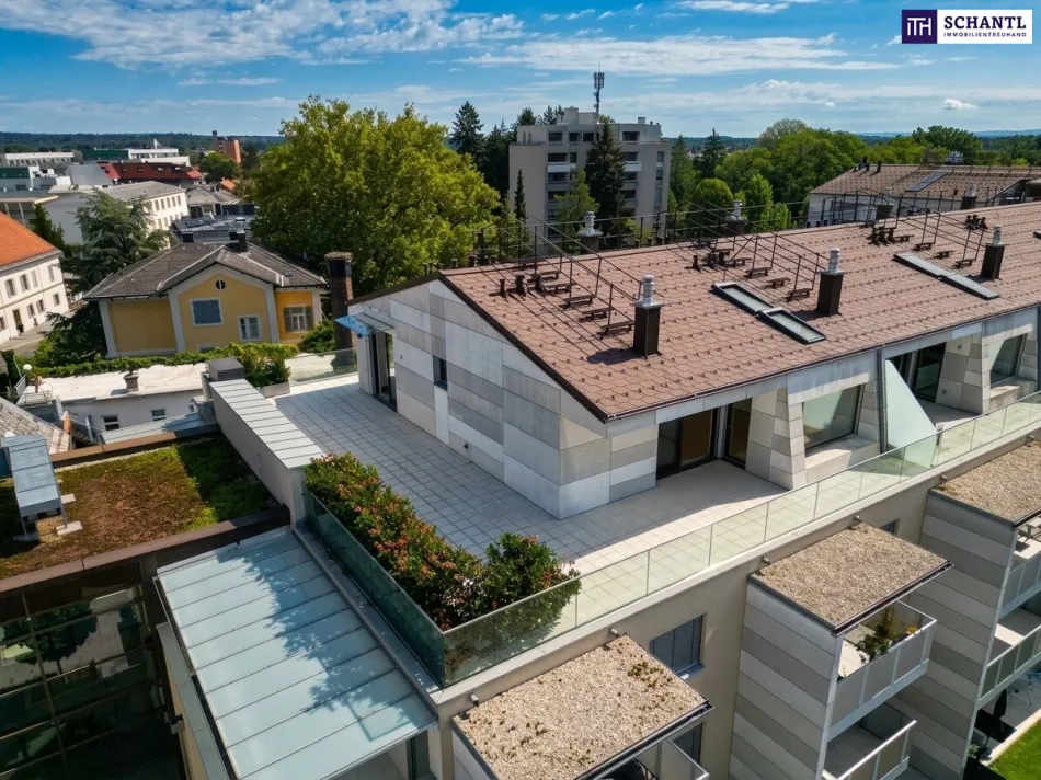 Über den Dächern von Leibnitz - Exklusives Penthouse auf zwei Ebenen mit gigantischer Panoramaterrasse und direktem Blick auf Schloss Seggau! - Titelbild