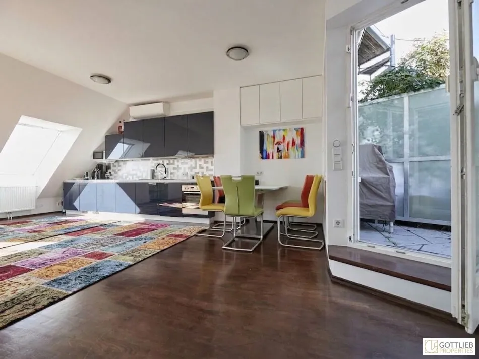Bestlage Prater für Expats! Exklusiv möbliertes 4-Zimmer-Penthouse mit Panorama-Dachterrasse - Bild