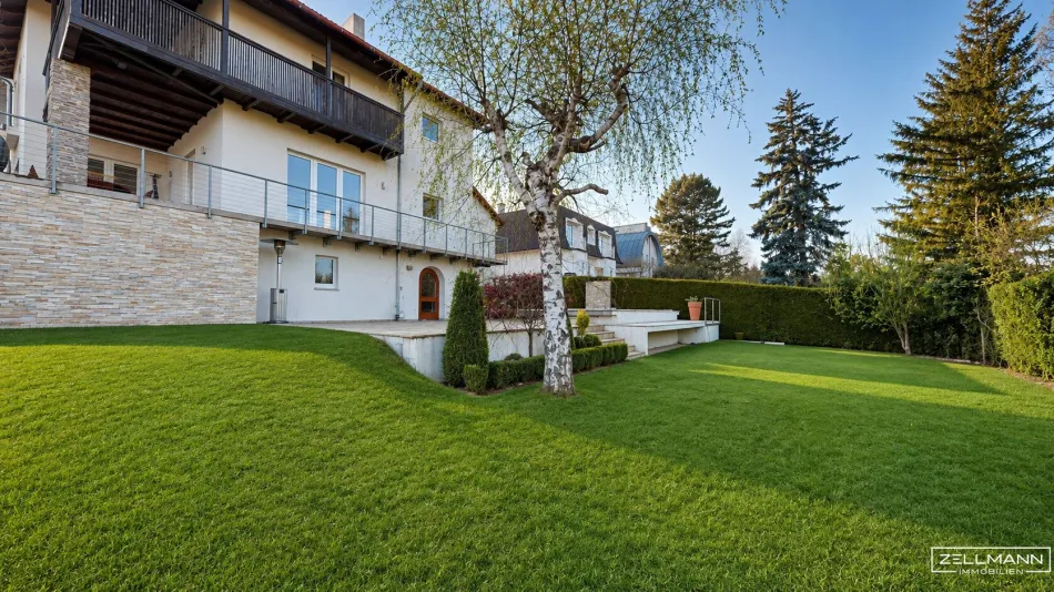 ARCHITEKTENVILLA MIT POOL AM LAINZER TIERGARTEN – AUSSERGEWÖHNLICHE ARCHITEKTUR IN EXKLUSIVER GRÜNLAGE | ZELLMANN IMMOBILIEN - Bild